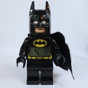 LEGO Batman Minifigure Digital Alarm Clock DC Super Heroes WORKS READ